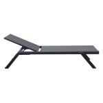 SIMIEN - lettino impilabile in alluminio e textilene