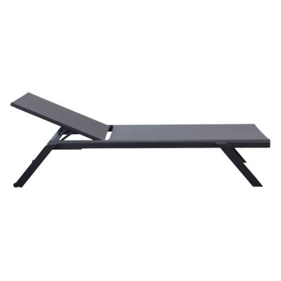 SIMIEN - lettino impilabile in alluminio e textilene