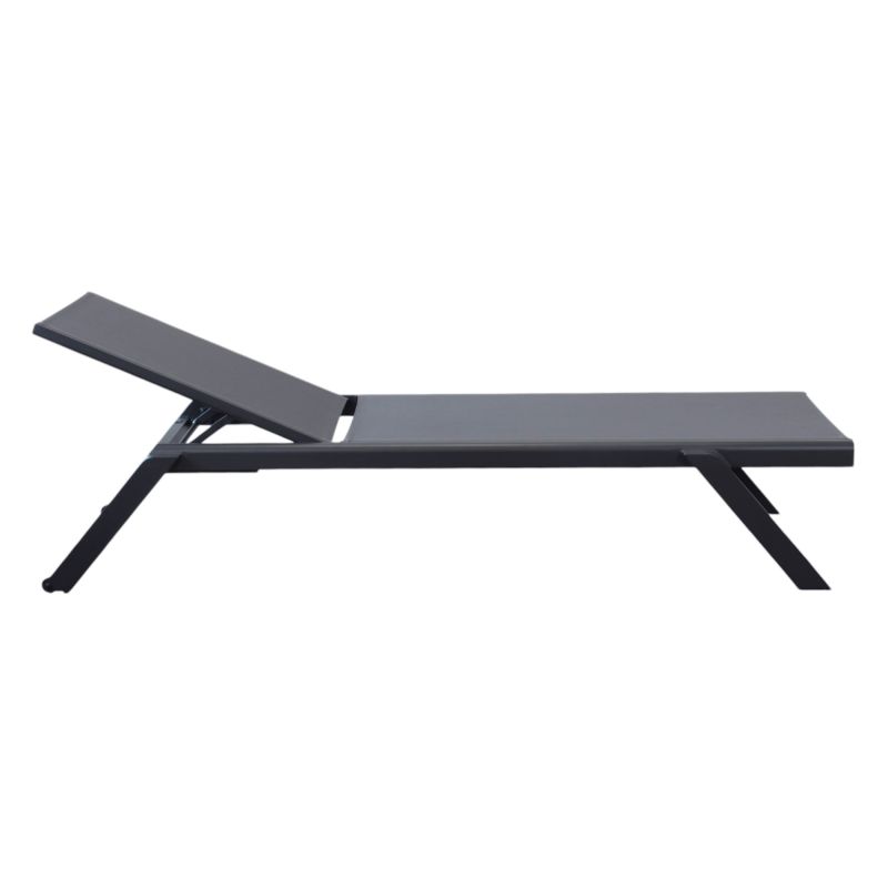 SIMIEN - lettino impilabile in alluminio e textilene