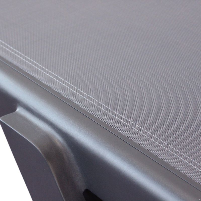 SIMIEN - lettino impilabile in alluminio e textilene