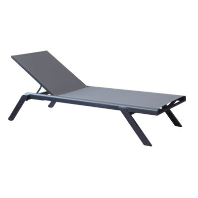 SIMIEN - lettino impilabile in alluminio e textilene