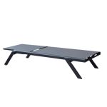 SIMIEN - lettino impilabile in alluminio e textilene