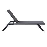 SIMIEN - lettino impilabile in alluminio e textilene