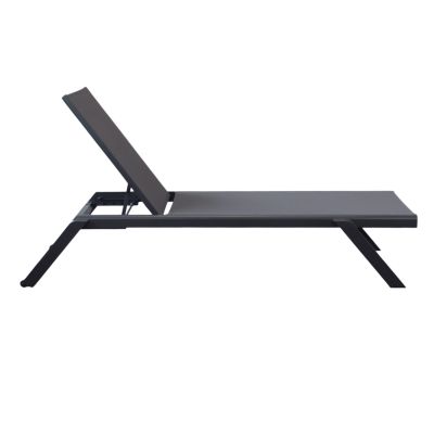 SIMIEN - lettino impilabile in alluminio e textilene