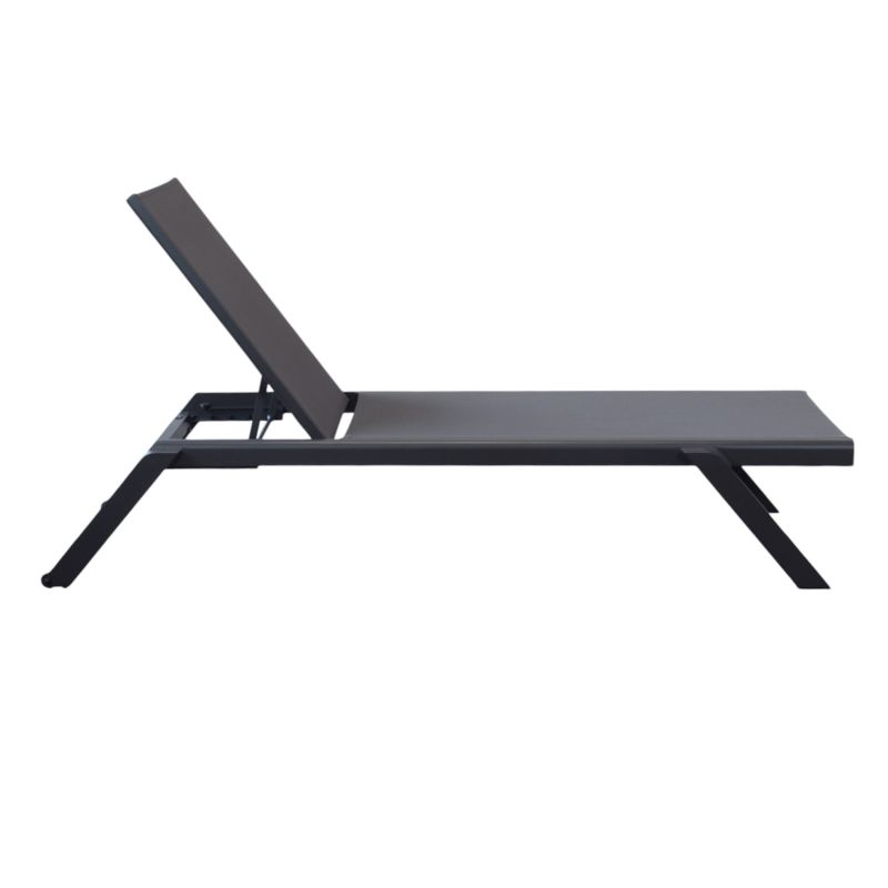 SIMIEN - lettino impilabile in alluminio e textilene