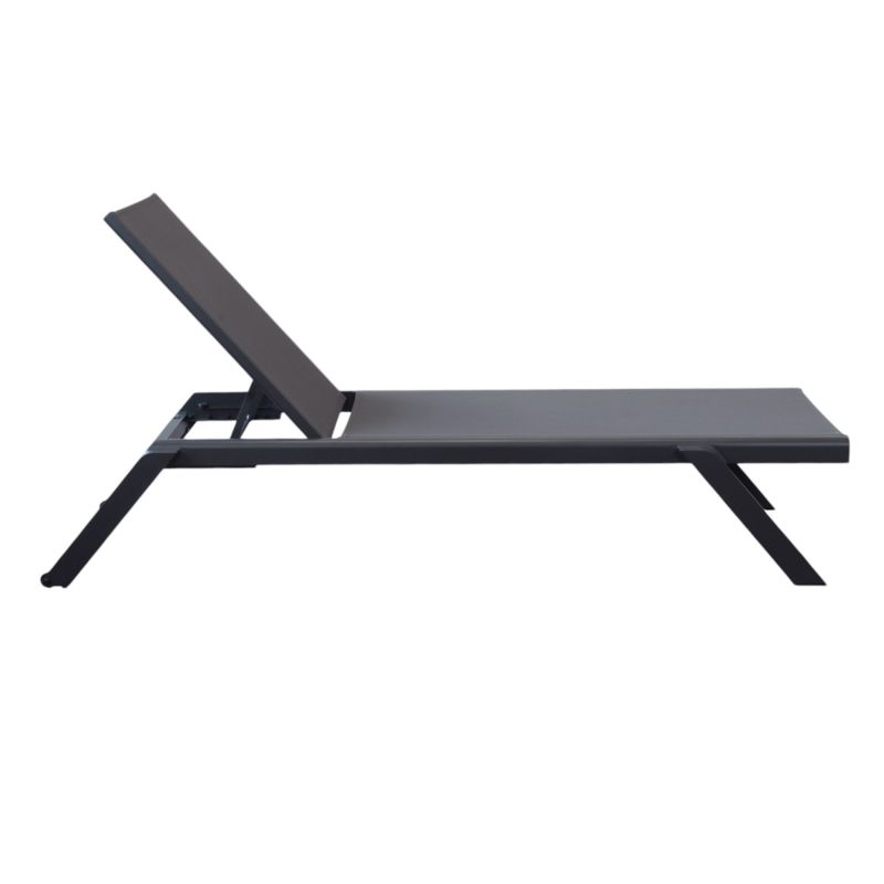 SIMIEN - lettino impilabile in alluminio e textilene