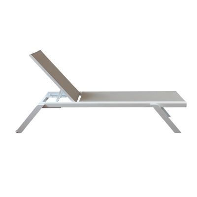 SIMIEN - lettino impilabile in alluminio e textilene