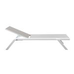 SIMIEN - lettino impilabile in alluminio e textilene