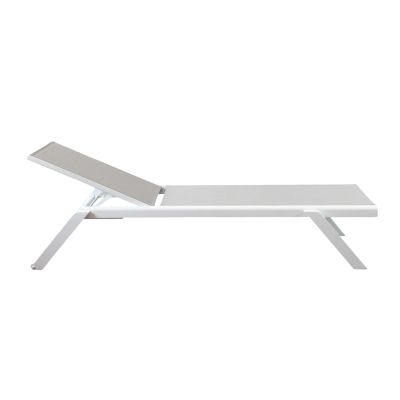 SIMIEN - lettino impilabile in alluminio e textilene