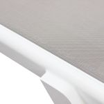 SIMIEN - lettino impilabile in alluminio e textilene