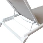 SIMIEN - lettino impilabile in alluminio e textilene