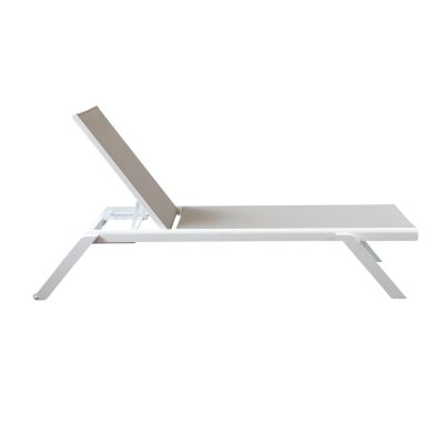 SIMIEN - lettino impilabile in alluminio e textilene