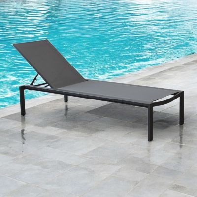 WADDY - lettino impilabile in alluminio e textilene