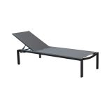 WADDY - lettino impilabile in alluminio e textilene