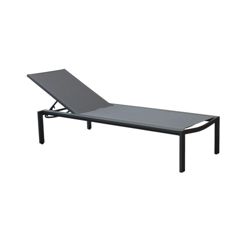 WADDY - lettino impilabile in alluminio e textilene