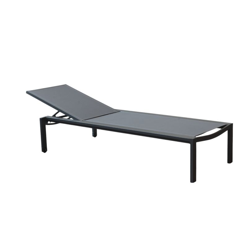 WADDY - lettino impilabile in alluminio e textilene