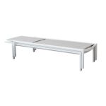 WADDY - lettino impilabile in alluminio e textilene