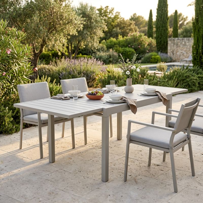 ETERIA - tavolo allungabile in allumino