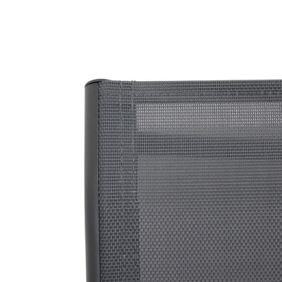 ZAMBLA - poltrona impilabile in alluminio con seduta e schienale in textilene