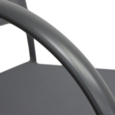 ZAMBLA - poltrona impilabile in alluminio con seduta e schienale in textilene