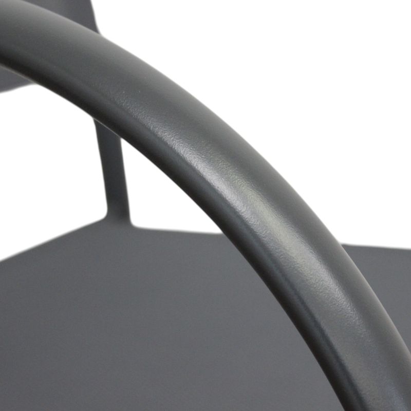 ZAMBLA - poltrona impilabile in alluminio con seduta e schienale in textilene