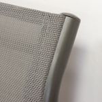 ZAMBLA - poltrona impilabile in alluminio con seduta e schienale in textilene