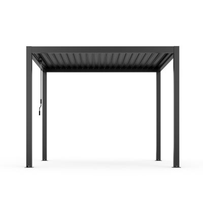 MAHONEY - pergola bioclimatica in alluminio 3x4 con doppia lamella a movimentazione manuale