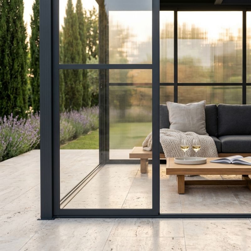 ANDROSS - laterale in policarbonato per pergola bioblimatica 3 m