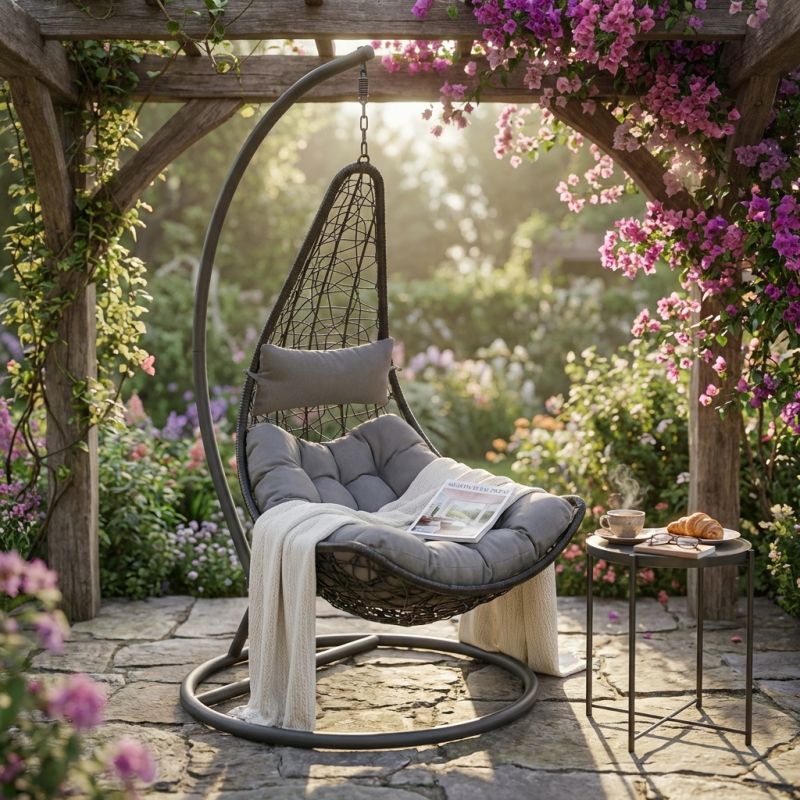 JACKALYN - sedia sospesa da giardino