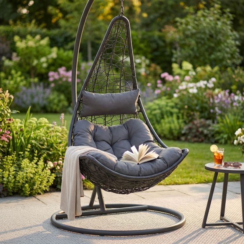 JACKALYN - sedia sospesa da giardino