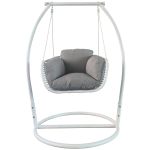 JURA - dondolo un posto con struttura in metallo bianca o antracite