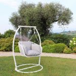 JURA - dondolo un posto con struttura in metallo bianca o antracite