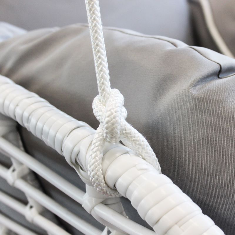 JURA - dondolo un posto con struttura in metallo bianca o antracite