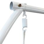 JURA - dondolo un posto con struttura in metallo bianca o antracite