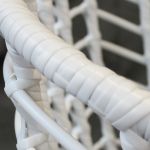 JURA - dondolo due posti con struttura in metallo bianca o antracite