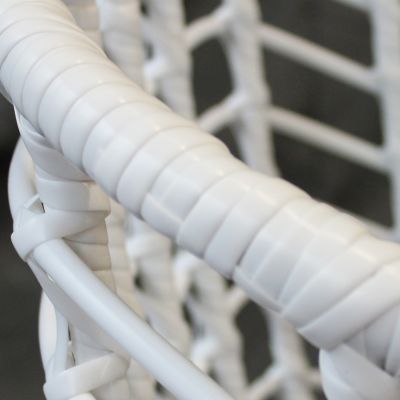 JURA - dondolo due posti con struttura in metallo bianca o antracite