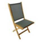 TUBUAI - sedia pieghevole in teak e textilene