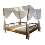 LEVANTE - gazebo letto in teak con cuscini