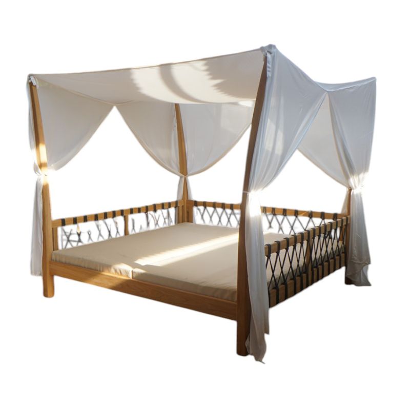 LEVANTE - gazebo letto in teak con cuscini