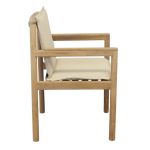 FATU - poltrona impilabile in teak e wicker
