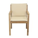 FATU - poltrona impilabile in teak e wicker