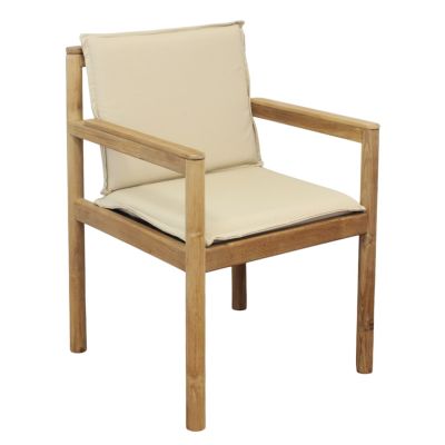 FATU - poltrona impilabile in teak e wicker