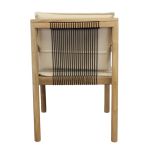FATU - poltrona impilabile in teak e wicker