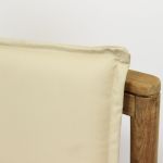 FATU - poltrona impilabile in teak e wicker