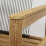 FATU - poltrona impilabile in teak e wicker