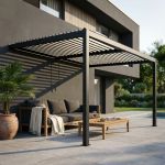 Pergola bioclimatica addossata 3 x 2,5 m