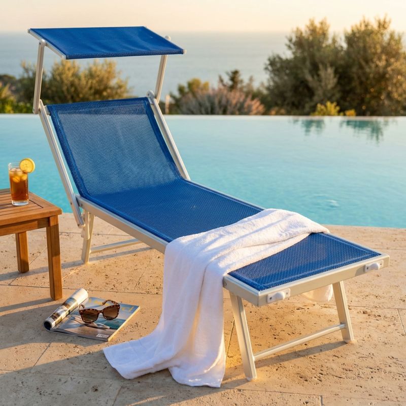 ATLAS - lettino prendisole tre posizioni