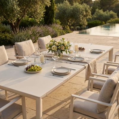 RICH - tavolo allungabile in allumino