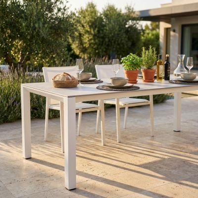 DANNY - tavolo allungabile in allumino