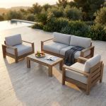 FEDRA - salotto con struttura in alluminio